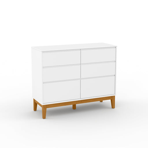 NATURE CLEAN CHEST OF DRAWERS WHITE/FREIJO MATI