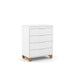 ZUPY CLEAN CHEST OF DRAWERS WHITE/ECO WOOD MATI