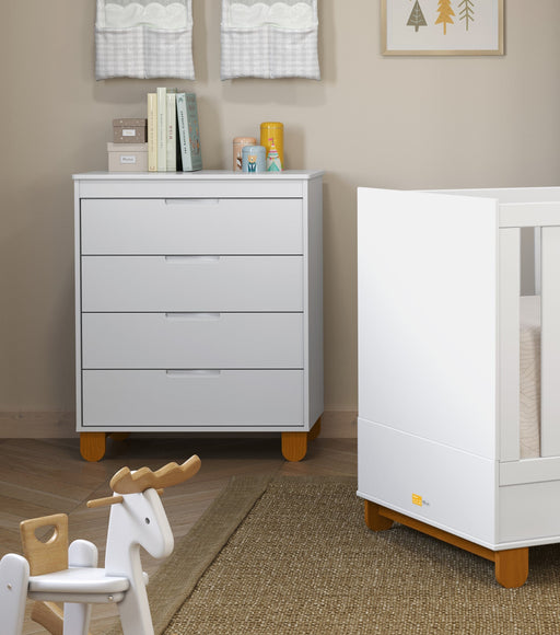 ZUPY CLEAN CHEST OF DRAWERS WHITE/ECO WOOD MATI