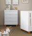 ZUPY CLEAN CHEST OF DRAWERS WHITE/ECO WOOD MATI