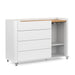 NIDO CHEST OF DRAWERS, 1 DOOR WHITE/FREIJO MATI
