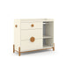 TESS CHEST OF DRAWERS, 1 DOOR OFF WHITE/ECO WOOD MATI