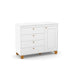 ZUPY CHEST OF DRAWERS, 1 DOOR WHITE/ECO WOOD MATI