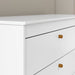 ZUPY CHEST OF DRAWERS, 1 DOOR WHITE/ECO WOOD MATI