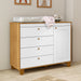 ZUPY CHEST OF DRAWERS, 1 DOOR WHITE/FREIJO/ECO WOOD MATI