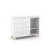 ZUPY CHEST OF DRAWERS, 1 DOOR WHITE/NATURAL MATI