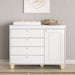 ZUPY CHEST OF DRAWERS, 1 DOOR WHITE/NATURAL MATI