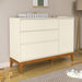 NATURE CLEAN CHEST OF DRAWERS, 1 DOOR OFF WHITE/ECO WOOD MATI