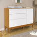 NATURE CLEAN CHEST OF DRAWERS, 1 DOOR WHITE/FREIJO/ECO WOOD MATI