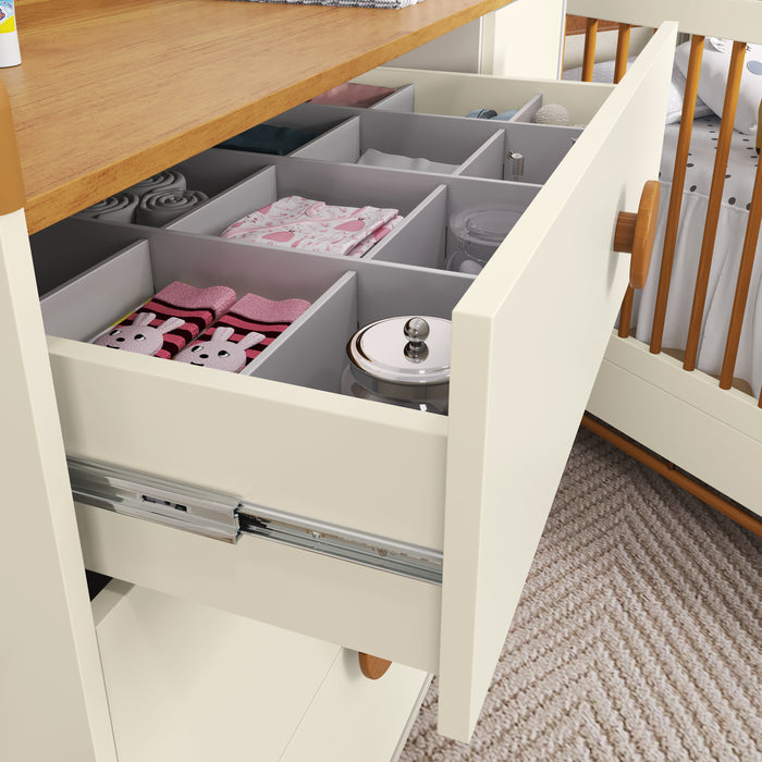 TESS CHEST OF DRAWERS, 1 DOOR OFF WHITE/FREIJO/ECO WOOD MATI