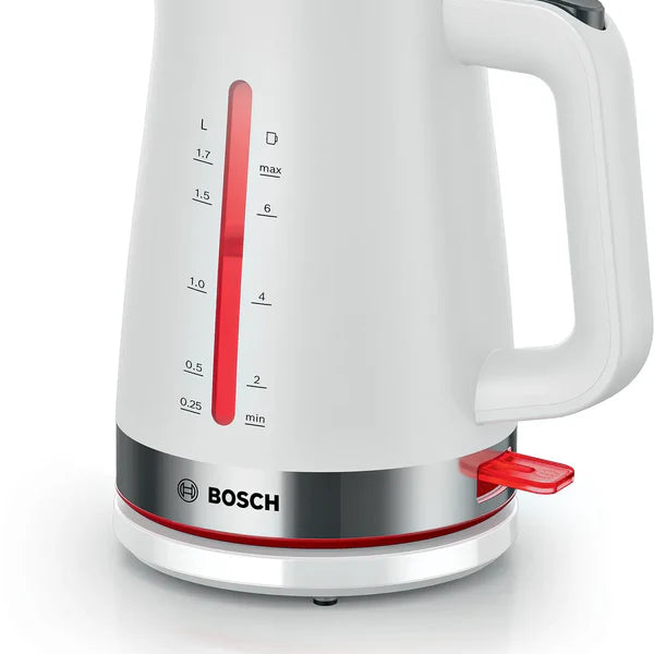 Bosch MyMoment kettle 1.7L white on kitchen counter
