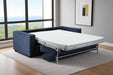 KANSAS SOFA BED BLUE CARA