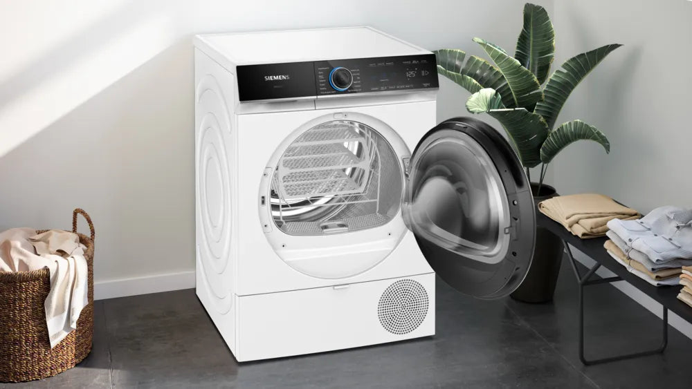 SIEMENS IQ700 9KG HEAT PUMP TUMBLE DRYER WHITE BSH HOME APPLIANCES