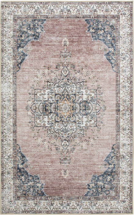 LUNAR 80X300 INTRICATE PINK VINTAGE RUG RUGS