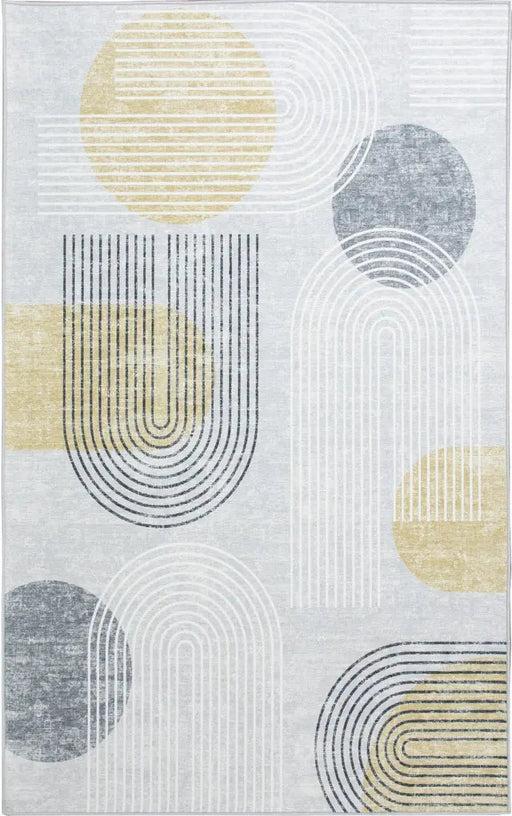 NEPTUNE RUG 190X290 - YELLOW & GREY ARCH RUGS ORIGINAL