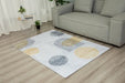 NEPTUNE RUG 190X290 - YELLOW & GREY ARCH RUGS ORIGINAL