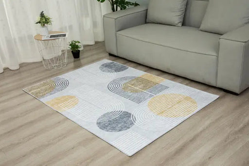 NEPTUNE RUG 190X290 - YELLOW & GREY ARCH RUGS ORIGINAL