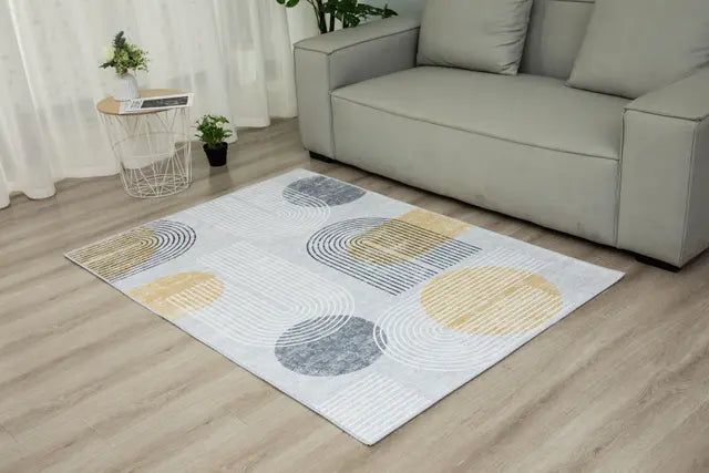 NEPTUNE RUG 190X290 - YELLOW & GREY ARCH RUGS ORIGINAL