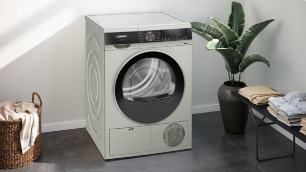 SIEMENS IQ300 9KG CONDENSER DRYER SILVER INOX BSH HOME APPLIANCES