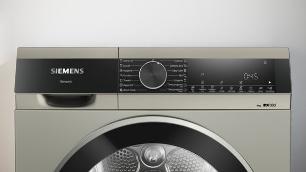SIEMENS IQ300 9KG CONDENSER DRYER SILVER INOX BSH HOME APPLIANCES