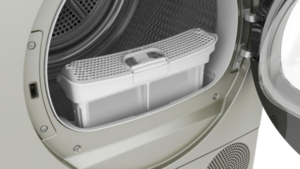 SIEMENS IQ300 9KG CONDENSER DRYER SILVER INOX BSH HOME APPLIANCES