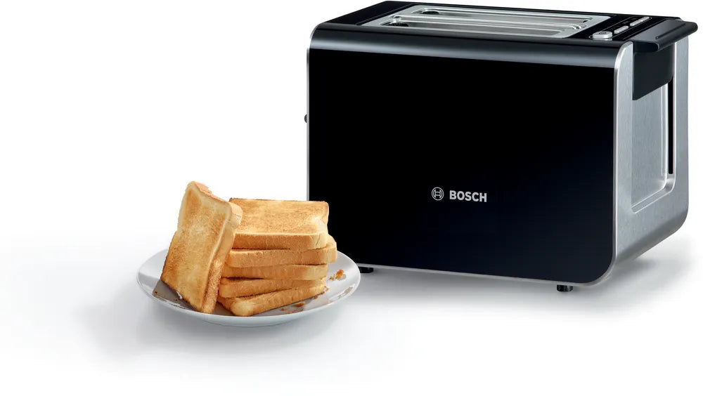 BOSCH 2 SLICE COMPACT TOASTER STYLINE BLACK BOSC