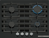 Bosch Series 6 gas hob 4 burner layout top view