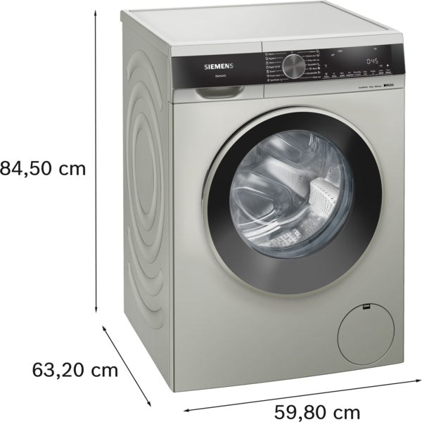 SIEMENS IQ300 10KG FRONTLOADER W/MACHINE SILVER BSH HOME APPLIANCES