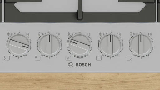 BOSCH 90CM GAS HOB SERIE 8 STAINLESS STEEL BOSC