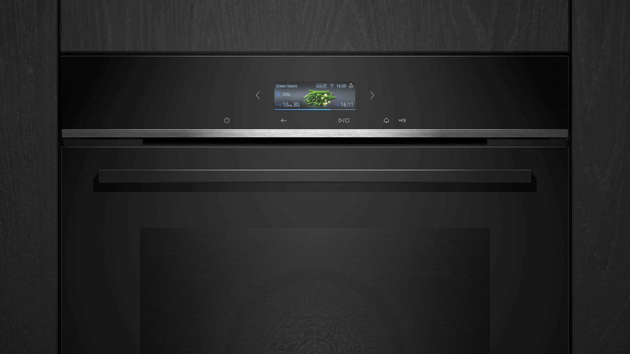SIEMENS IQ700 60CM BUILT-IN OVEN BLACK