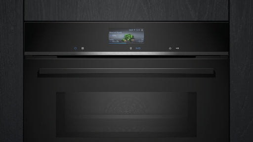 SIEMENS IQ700 45L BUILT-IN COMPACT MICROWAVE BLACK BSH HOME APPLIANCES