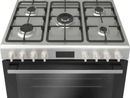 BOSCH 90CM SERIES 6 FULL GAS COOKER STAINLESS STEEL BOSC