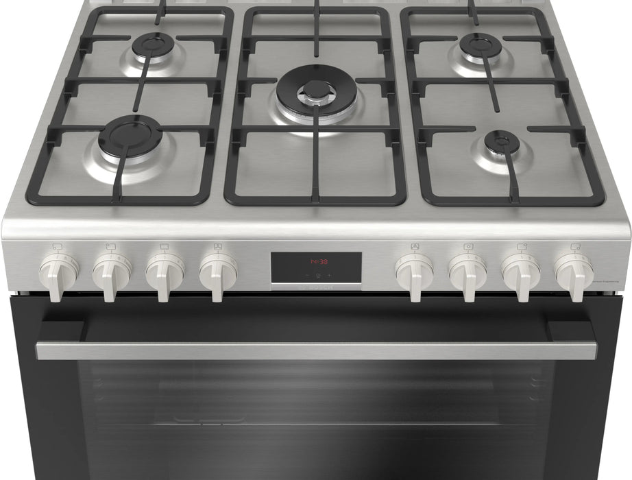 BOSCH 90CM SERIES 6 FULL GAS COOKER STAINLESS STEEL BOSC