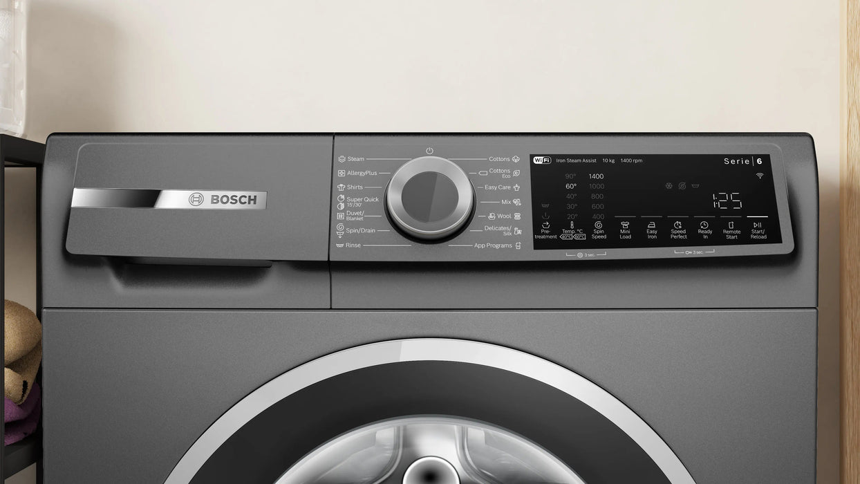 BOSCH 10KG SERIES 6 FRONTLOADER WASHING MACHINE CAST IRON GR BOSC