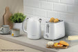 KENWOOD ELEMENTA STAINLESS STEEL 2 SLICE TOASTER - MATT WHIT KENW