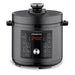 Kenwood 6L electric pressure cooker black front view