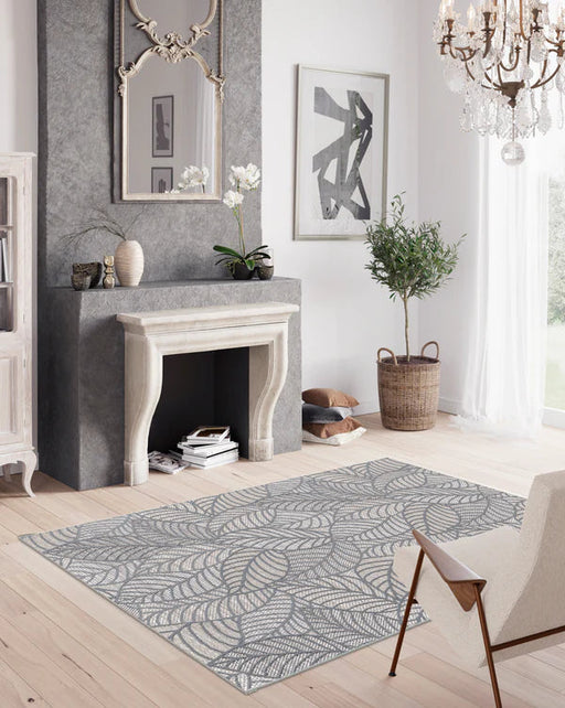 MIRA 120X170 LEAF MOTIF MODERN DESIGN RUG RUGS