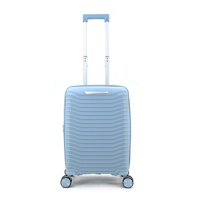 EMBASSY 65" CHIC CARRY ON TROLLEY - GREY BLUE ELTR
