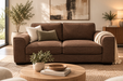 2DIV FRANKLIN COUCH - LISBURN WALNUT FABRIC EART