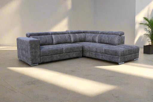 2PCE MIAMI DAYBED WITH CHAISE - GUNMETAL EARTHLINE FURNITURE