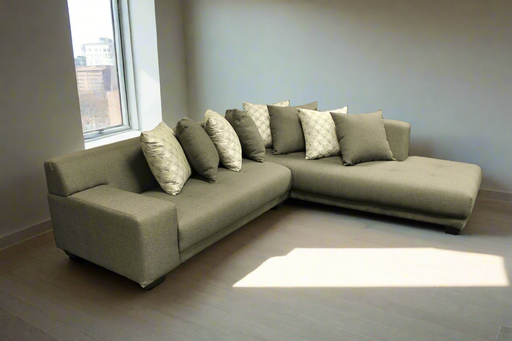 2PCE OSPREY CNR DAYBED GREY/CIRCUIT CHENILLE EARTHLINE FURNITURE