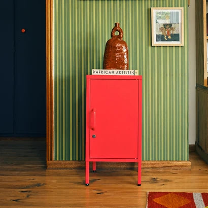 SUGAR CUBE SIDE TABLE - RED POLKA POPS
