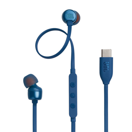 JBL TUNE 310C USB TYPE-C IN-EAR HEADPHONE BLUE NAMIBIA AUDIO MECCA CC