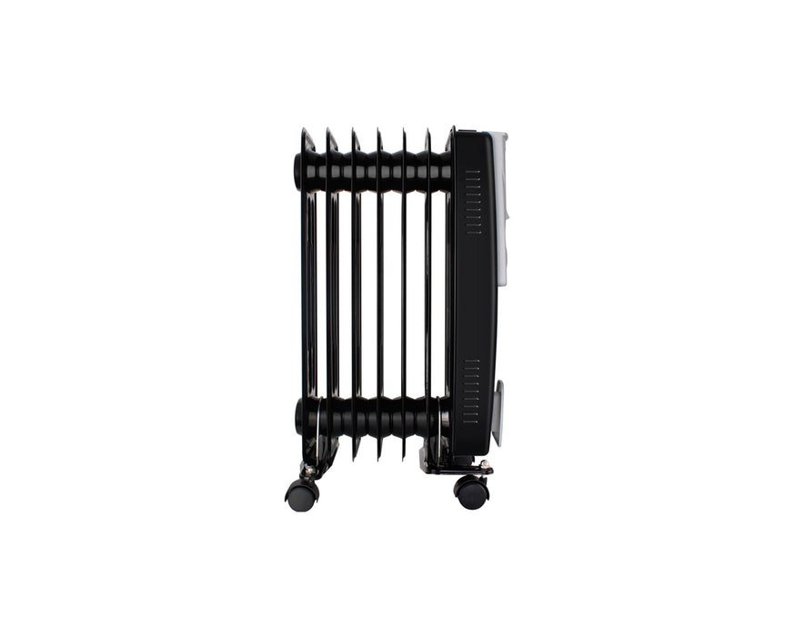 MELLERWARE 7 FIN OIL HEATER STEEL BLACK FURNTECH