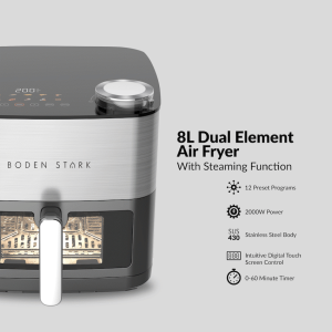 BODEN STARK 8.0L DUAL ELEMENT AIR DRYER W/ STEAMING FUNCTION BODE