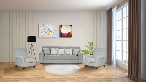 3 PCE FORTUNE LOUNGE SUITE - 1 SOFA, 2 OCC CHAIRS FORT