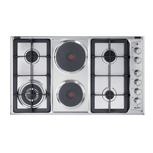 ELBA CLASSIC 90CM 4 BURNER GAS HOB WITH 2 ELECTRIC ELBA
