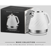 BODEN STARK 1.7L STAINLESS STEEL KETTLE - WHITE