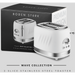 BODEN STARK 2-SLICE STAINLESS STEEL TOASTER - WHITE