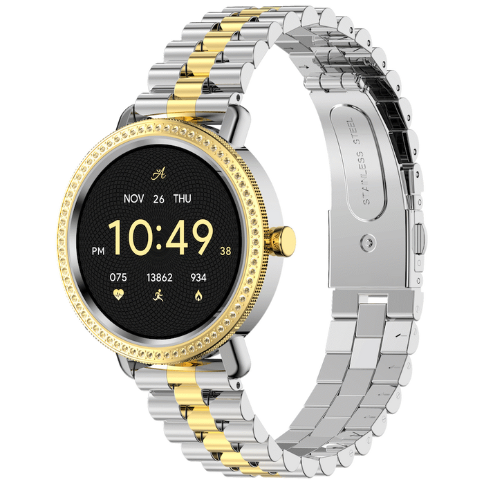 VOLKANO AYLA COLLECTION JEWELLED SMARTWATCH WITH 2 COLOUR ME VOLK
